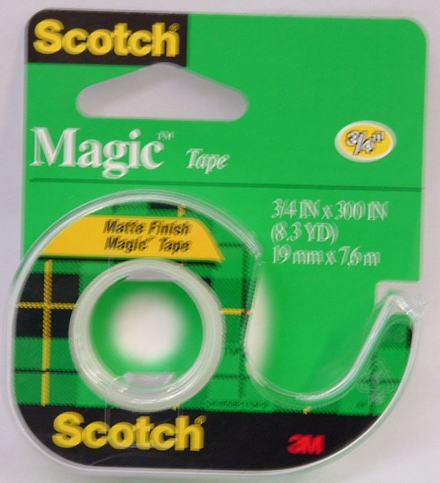 SCOTCH 19MM X 7.6MTS MAGIC TAPE WITH DISPENSER